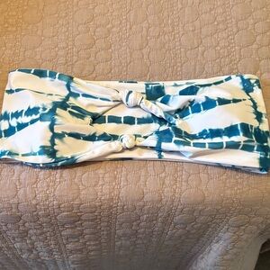 Blue and White Tie-Dye Headband